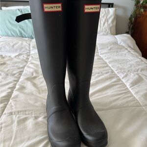Hunter Tall Black Rain Boots